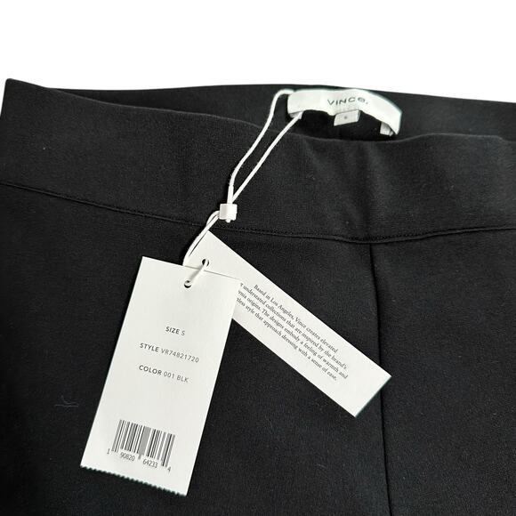 VINCE Women's Black Leggings Pants Size Small NWT Cropped Ponte Knit - Picture 5 of 10